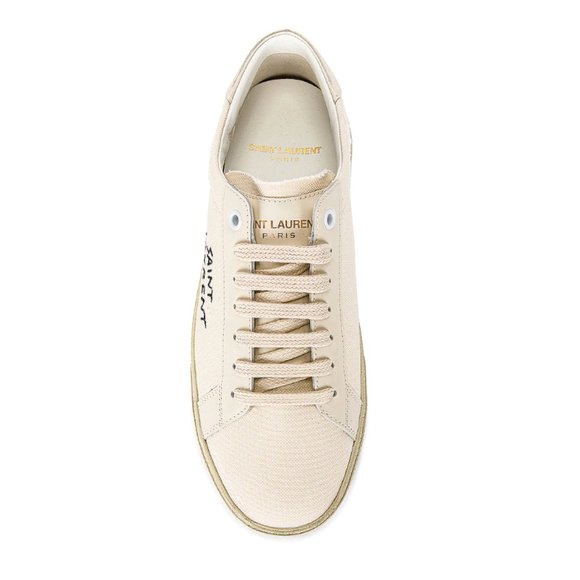 🚫 SOLD Saint Laurent Court Classic SL/06 Embroidered Sneakers - Picture 7 of 11